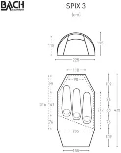 Bach Spix 3 Burnt Orange -Extérieures Tentes Magasin bach spix 3 burnt orange 1