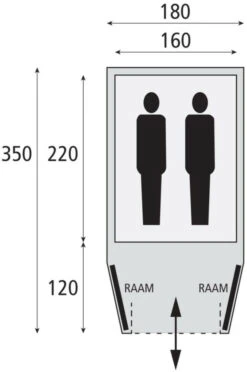 Bardani Airwolf 180 TC -Extérieures Tentes Magasin bardani airwolf 180 tc beige anthracite 1 1