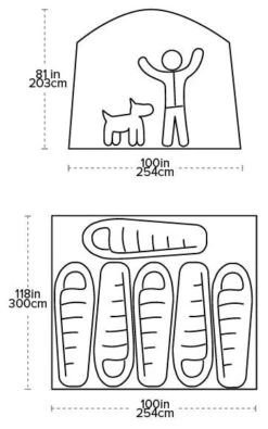 Big Agnes Big House 6 Rooibos-Shale -Extérieures Tentes Magasin big agnes big house 6 rooibos shale 1