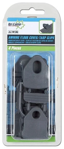 Bo-Camp Awning Floor Cover/ Tarp Clips Grey -Extérieures Tentes Magasin bo camp awning floor cover tarp clips grey 1