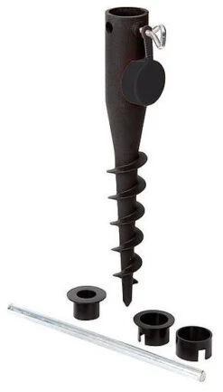 Bo-Camp Parasol Foret De Terre 26-44mm Nylon Black