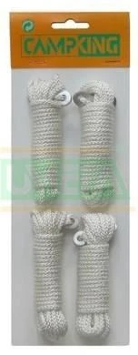 Campking Hauban Coton 3 Mm X 4 Meter, 4 Pièces
