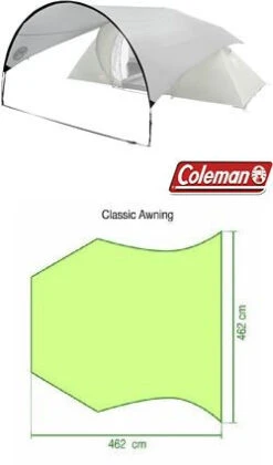 Coleman Classic Awning Green -Extérieures Tentes Magasin coleman classic awning green 1