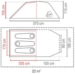 Coleman Cortes 3 Blue -Extérieures Tentes Magasin coleman cortes 3 blue 6