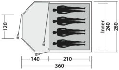 Easy Camp Blazar 400 Green -Extérieures Tentes Magasin easy camp blazar 400 green 2
