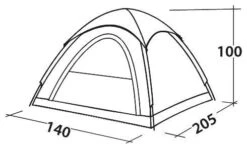 Easy Camp Comet 200 Green -Extérieures Tentes Magasin easy camp comet 200 green 1