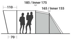 Easy Camp Palmdale 400 2022 Blue -Extérieures Tentes Magasin easy camp palmdale 400 blue 3
