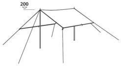 Easy Camp Tarp 4 X 4 M Granite Grey -Extérieures Tentes Magasin easy camp tarp 4 x 4 m granite grey 1