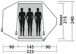 Easy Camp Vega 300 Compact Green -Extérieures Tentes Magasin easy camp vega 300 compact green 2