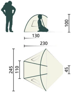 Jack Wolfskin Beach Shelter III White Pepper -Extérieures Tentes Magasin jack wolfskin beach shelter iii white pepper 1