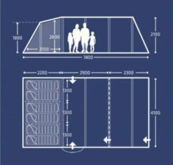 Kampa Croyde 6 AIR TC Demo -Extérieures Tentes Magasin kampa croyde 6 air tc demo 1