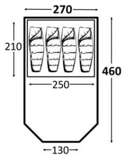 Kampa Mersea 4 -Extérieures Tentes Magasin kampa mersea 4 1