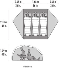 MSR FreeLite 3 V3 Green -Extérieures Tentes Magasin msr freelite 3 green 2