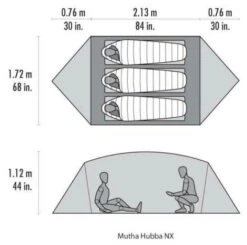 MSR Mutha Hubba NX Gray -Extérieures Tentes Magasin msr mutha hubba nx grey 2