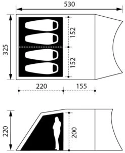 Nomad Dogon 4 Compact LW Twill -Extérieures Tentes Magasin nomad dogon 4 compact lw twill 1