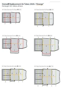 Outwell Air Repair Tube - Orange Transparent -Extérieures Tentes Magasin outwell air repair tube orange transparent 2