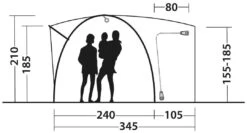 Outwell Beachcrest Green -Extérieures Tentes Magasin outwell beachcrest green 2 1