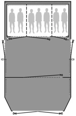 Outwell Stone Lake 7SA Footprint -Extérieures Tentes Magasin outwell belleville 7sa stone lake 7sa wood lake 7sa footprint 1