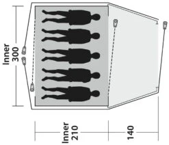 Outwell Cloud 5 Blue -Extérieures Tentes Magasin outwell cloud 5 blue 1 1