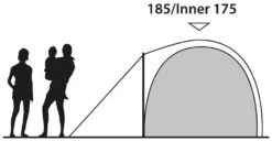 Outwell Cloud 5 Blue -Extérieures Tentes Magasin outwell cloud 5 blue 2 1