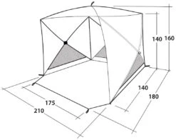 Outwell Compton Beach Shelter Blue -Extérieures Tentes Magasin outwell compton beach shelter blue 4