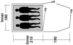 Outwell Earth 3 2021 Blue -Extérieures Tentes Magasin outwell earth 3 blue 3 1