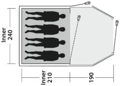 Outwell Earth 4 Blue -Extérieures Tentes Magasin outwell earth 4 blue 1 1