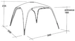 Outwell Event Lounge M Black-Grey -Extérieures Tentes Magasin outwell event lounge m grey 3 1