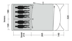 Outwell Greenwood 5 2022 Dark Leaf -Extérieures Tentes Magasin outwell greenwood 5 dark leaf 1