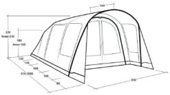 Outwell Hayward Lake 4ATC Navy Night -Extérieures Tentes Magasin outwell hayward lake 4atc navy night 1 3