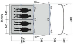 Outwell Hayward Lake 4ATC Navy Night -Extérieures Tentes Magasin outwell hayward lake 4atc navy night 2 3