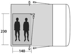 Outwell Jonesville 290SA / Wolfburg 380 Inner Charcoal -Extérieures Tentes Magasin outwell jonesville 290sa wolfburg 380 inner charcoal 1