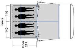 Outwell Jonesville 440SA Inner Charcoal -Extérieures Tentes Magasin outwell jonesville 440sa inner charcoal 1