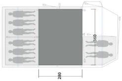 Outwell Knightdale 8PA Flat Woven Carpet -Extérieures Tentes Magasin outwell knightdale 8pa flat woven carpet grey 2