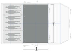 Outwell Knoxville 7SA Flat Woven Carpet Black-Grey -Extérieures Tentes Magasin outwell knoxville 7sa flat woven carpet grey 2