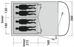 Outwell Lawndale 4 -Extérieures Tentes Magasin outwell lawndale 4 2