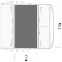 Outwell Maryville 260SA Flex Footprint Black-Grey -Extérieures Tentes Magasin outwell maryville 260sa flex footprint grey 1