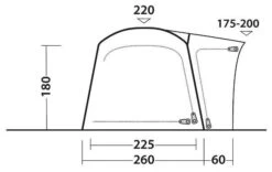 Outwell Milestone Lux Package Deal Black-Grey -Extérieures Tentes Magasin outwell milestone lux package deal black grey 3