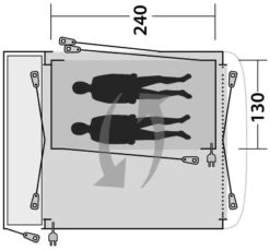 Outwell Milestone / Starville Inner Charcoal -Extérieures Tentes Magasin outwell milestone starville inner charcoal 4
