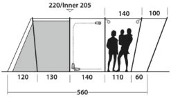 Outwell Montana 6PE Navy Night -Extérieures Tentes Magasin outwell montana 6pe navy night 3 1