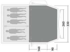 Outwell Nevada 5P Flat Woven Carpet -Extérieures Tentes Magasin outwell nevada 5p flat woven carpet grey 2