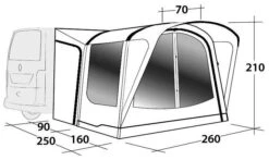 Outwell Newburg 160 2022 Grey -Extérieures Tentes Magasin outwell newburg 160 grey 2