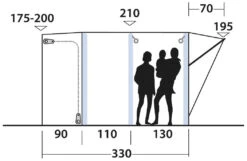 Outwell Newburg 240 Air Black-Grey -Extérieures Tentes Magasin outwell newburg 240 air grey 2