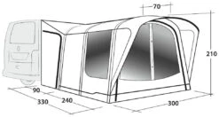 Outwell Newburg 240 Air Black-Grey -Extérieures Tentes Magasin outwell newburg 240 air grey 4