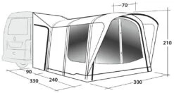 Outwell Newburg 240 Air Tall Black-Grey -Extérieures Tentes Magasin outwell newburg 240 air tall grey 4