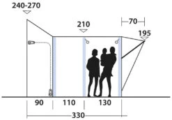 Outwell Newburg 240 Air Tall Package Deal Black-Grey -Extérieures Tentes Magasin outwell newburg 240 air tall package deal grey 3