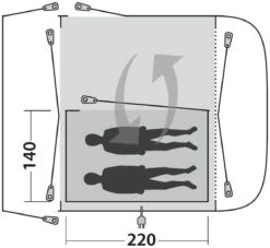 Outwell Newburg 240 Inner Charcoal -Extérieures Tentes Magasin outwell newburg 240 inner charcoal 0