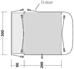 Outwell Newburg 260 2022 Grey -Extérieures Tentes Magasin outwell newburg 260 3