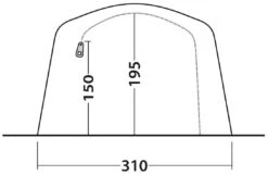 Outwell Parkdale 4PA Green -Extérieures Tentes Magasin outwell parkdale 4pa green 2 1