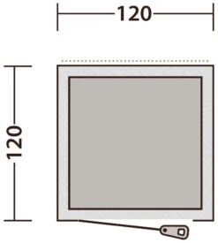 Outwell Seahaven Comfort Station Single Blue -Extérieures Tentes Magasin outwell seahaven comfort station enkel blue 1
